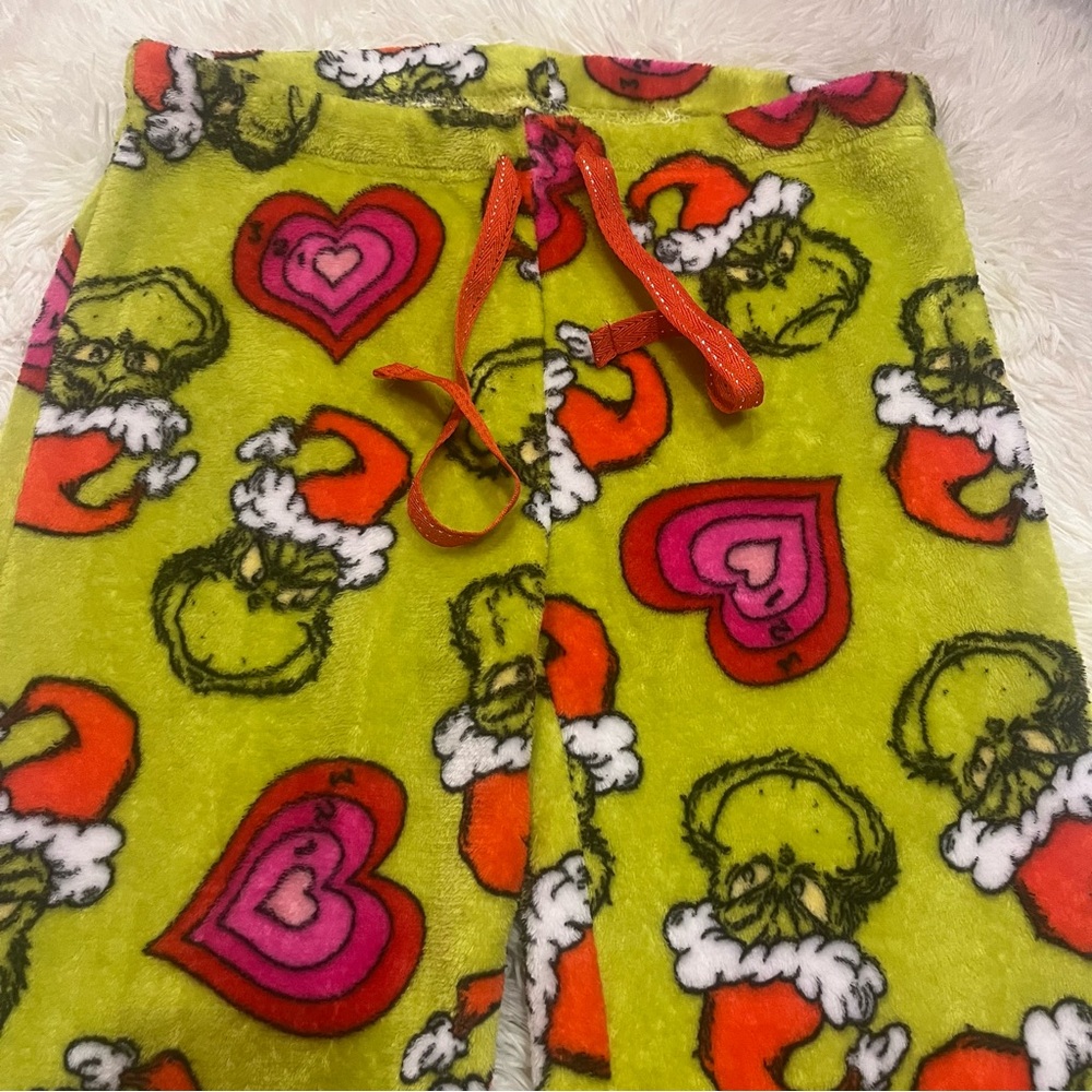 Grinch Pajama Pants Size M Cozy Soft